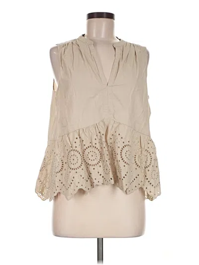 Pre-owned Gap Sleeveless Blouse In Tan