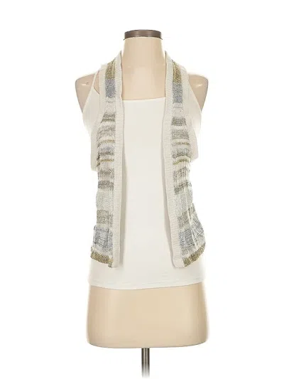 Pre-owned Gap Sleeveless Blouse In White