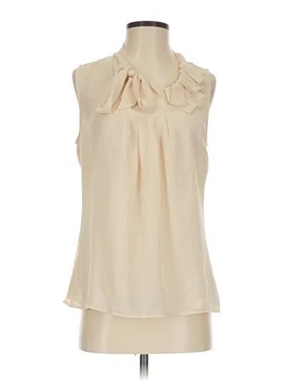 Pre-owned Gap Sleeveless Blouse In White