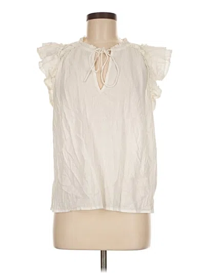 Pre-owned Gap Sleeveless Blouse In White