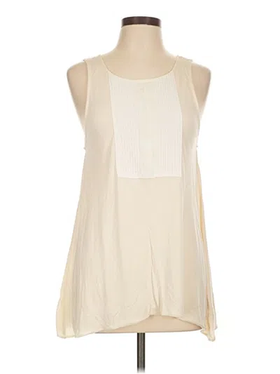 Pre-owned Gap Sleeveless Blouse In White