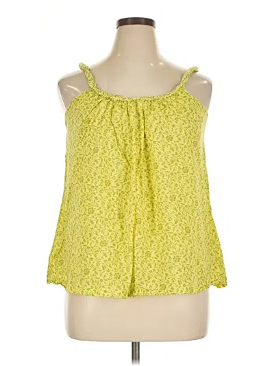 Pre-owned Gap Sleeveless Blouse In Yellow