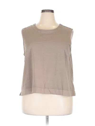 Pre-owned Gap Sleeveless T-shirt In Brown