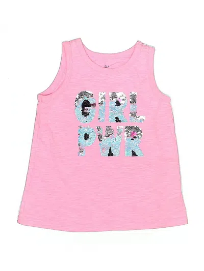 Pre-owned Gap Kids' Sleeveless T-shirt In Pink