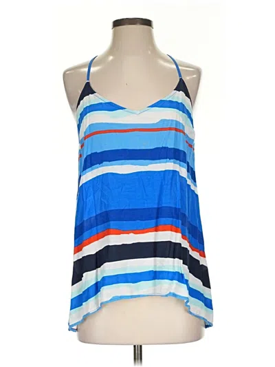 Pre-owned Gap Sleeveless Top Blue Halter Neckline Tops