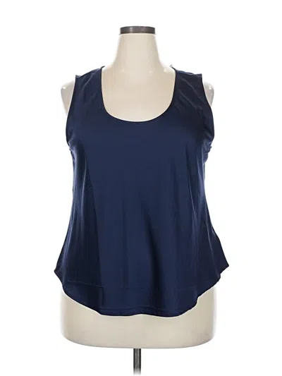 Gap Sleeveless Top Blue Scoop Neck Tops