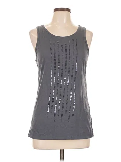 Pre-owned Gap Sleeveless Top Gray Scoop Neck Tops