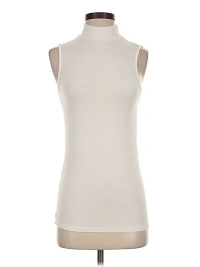Pre-owned Gap Sleeveless Top Ivory High Neck Tops