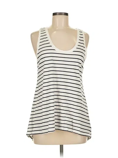 Pre-owned Gap Sleeveless Top Ivory Scoop Neck Tops In White