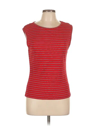 Pre-owned Gap Sleeveless Top Red Scoop Neck Tops