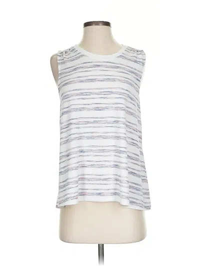 Pre-owned Gap Sleeveless Top White Scoop Neck Tops