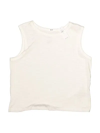 Pre-owned Gap Kids' Sleeveless T-shirt In Ivory