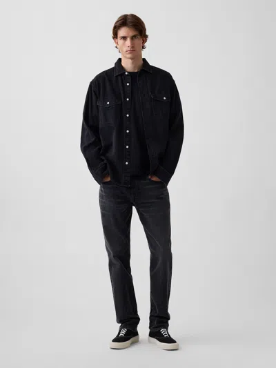 Gap Slim Jeans In Black Wash