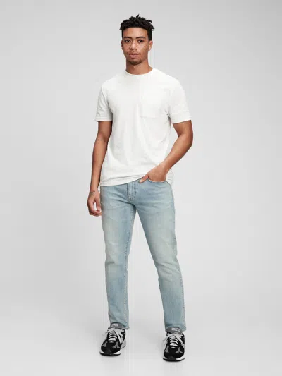 Gap Slim Jeans In Flex With Washwell In Light Wash