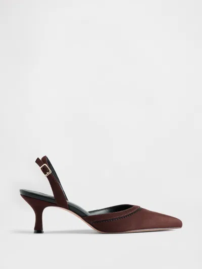 Gap Slingback Kitten Heels In Brown