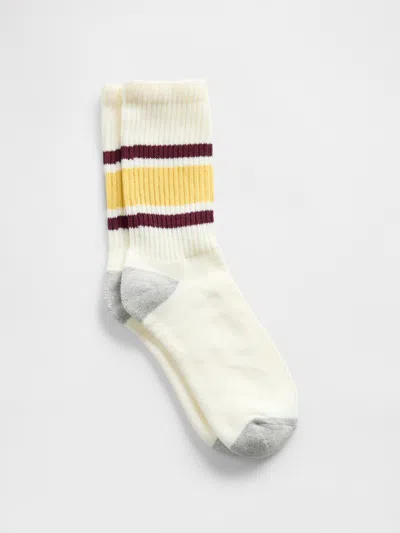 Gap Slouchy Crew Socks In Gold