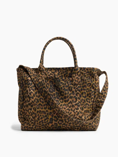 Gap Small Canvas Favorite Tote In Leopard Brown Print