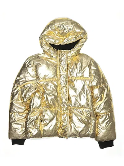 Pre-owned Gap Kids' Snow Jacket In Gold