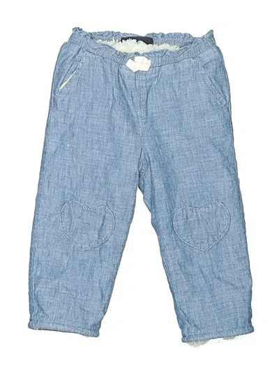 Pre-owned Gap Kids' Snow Pants With Bib In Blue