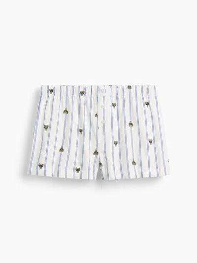 Gap Softest Flannel Pj Boxer Shorts In Brannan Stripe