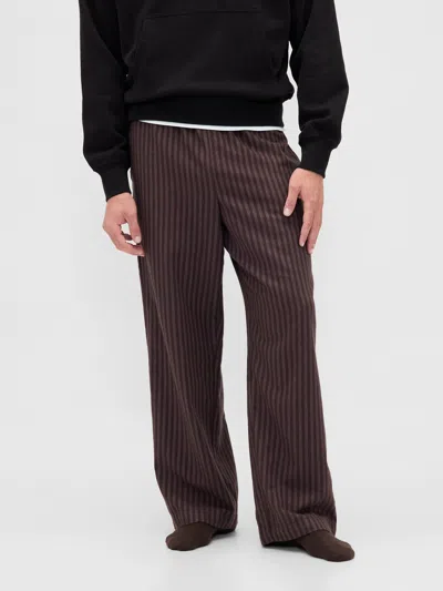 Gap Softest Flannel Pj Pants In Burgundy