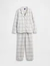 Gap Softest Flannel Pj Set In Gray