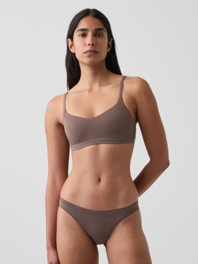 Gap Softest Modal Bralette In Toasted Almond Brown