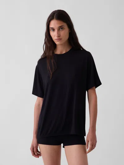 Gap Softest Modal Oversized Pj T-shirt In Black