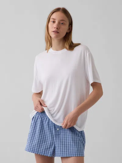 Gap Softest Modal Oversized Pj T-shirt In White