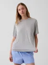 Gap Softest Modal Oversized Pj T-shirt In Light Grey