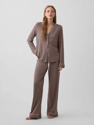Gap Softest Modal Pj Pants In Brown
