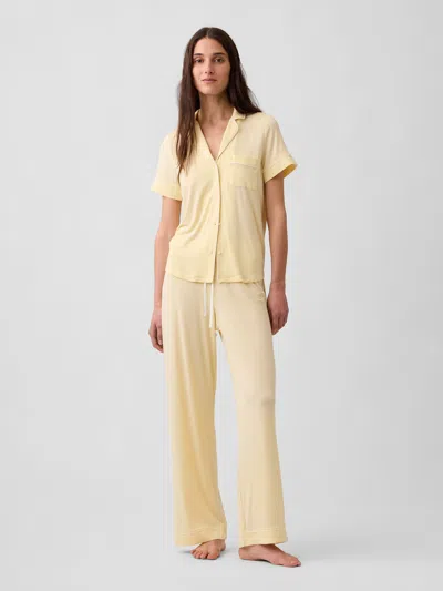 Gap Softest Modal Pj Pants In Yellow