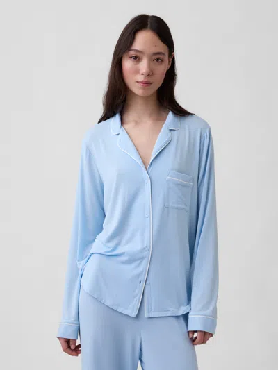 Gap Softest Modal Pj Shirt In Blue