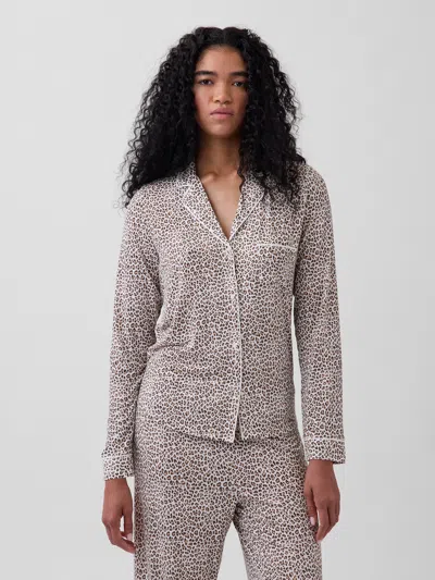 Gap Softest Modal Pj Shirt In Brown