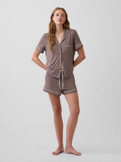 Gap Softest Modal Pj Shorts In Brown