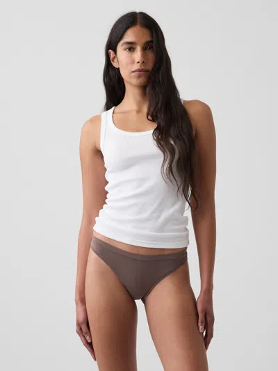 Gap Softest Modal Thong In Toasted Almond Brown