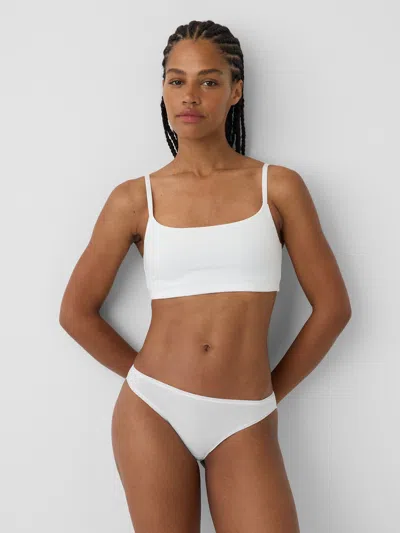 Gap Softest Organic Stretch Cotton Scoop Bralette In White