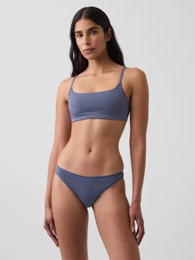 Gap Softest Organic Stretch Cotton Scoop Bralette In Purple