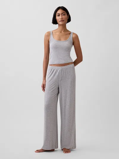 Gap Softest Ultrafine Rib Modal Pj Pants In Gray