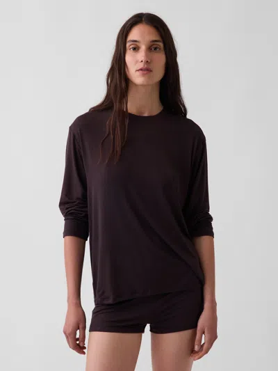 Gap Softmade Modal Oversized Pj T-shirt In Terra Brown