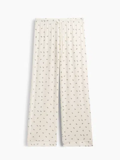 Gap Softmade Modal Pj Pants In Holly Green Print