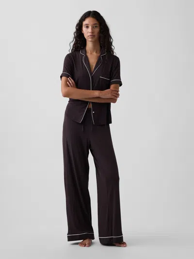 Gap Softmade Modal Pj Pants In Terra Brown