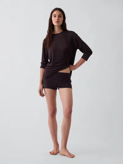 Gap Softmade Modal Pj Shorts In Terra Brown