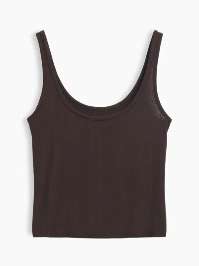 Gap Softmade Modal Rib Pj Tank Top In Terra Brown