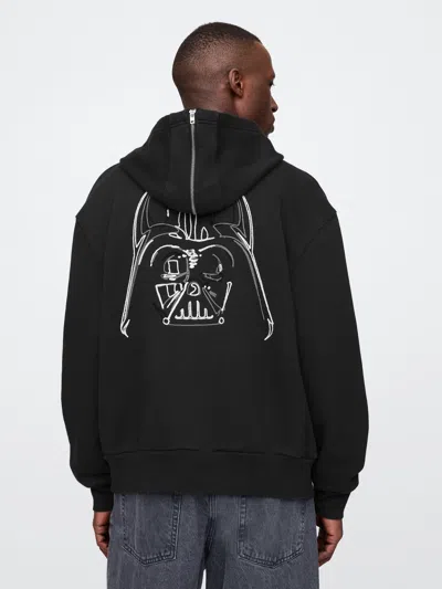 Gap Star Wars Darth Vader Varsity Jacket In Black