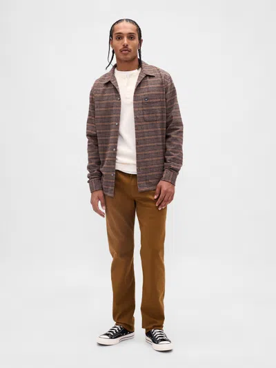 Gap Straight City Jeans In Brown