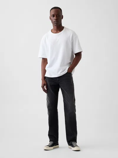 Gap Straight Jeans In Black Wash