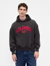Gap Stranger Things Adult Heavyweight Hoodie In Black