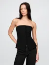 Gap Strapless Bistretch Corset Top In Black