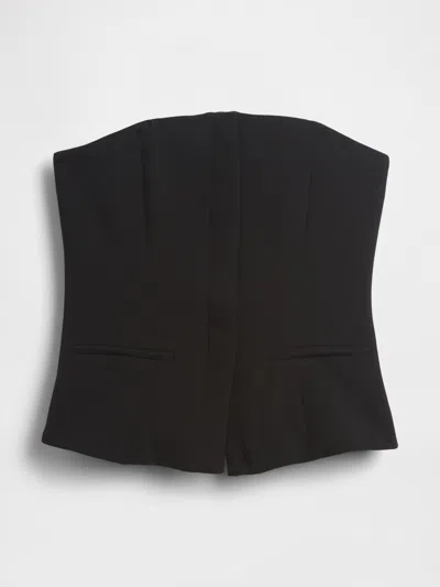 Gap Strapless Bistretch Corset Top In Black